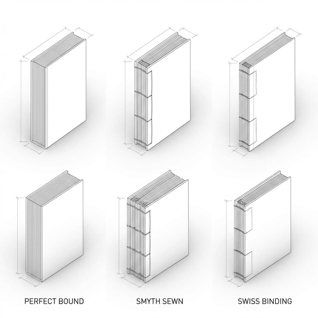 Book Binding Types Diagram